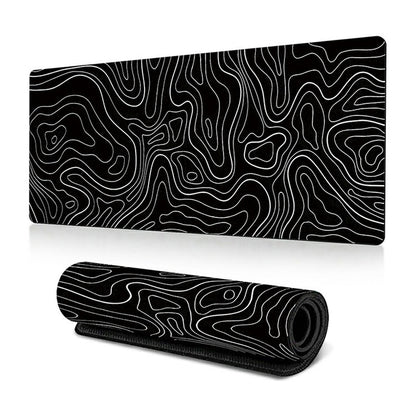 300 x 600 x 3mm Abstract Fluid Pattern Large Mouse Mat Non-Slip Rubber Mouse Pad