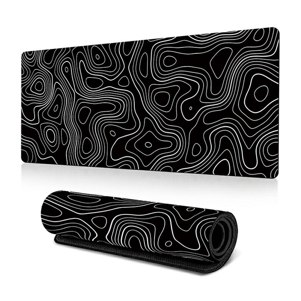 300 x 600 x 3mm Abstract Fluid Pattern Large Mouse Mat Non-Slip Rubber Mouse Pad