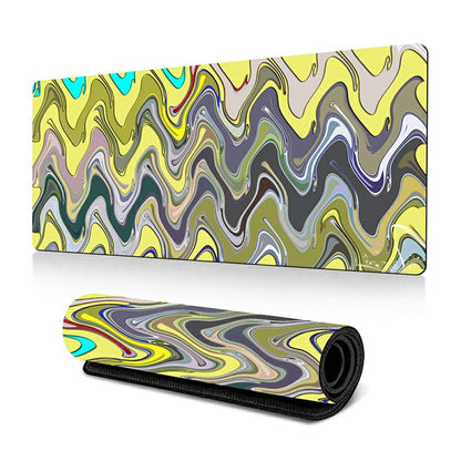 300 x 600 x 3mm Abstract Fluid Pattern Large Mouse Mat Non-Slip Rubber Mouse Pad