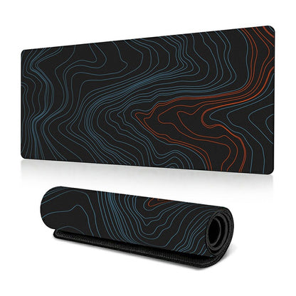 300 x 600 x 3mm Abstract Fluid Pattern Large Mouse Mat Non-Slip Rubber Mouse Pad