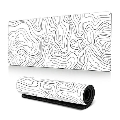 300 x 600 x 2mm Anti-Slip Desk Mouse Pad Abstract Fluid Pattern Mouse Mat