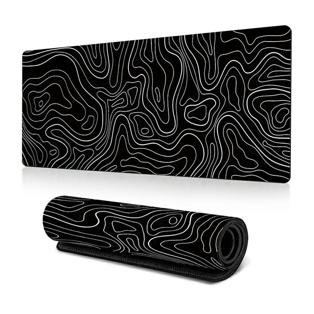 300 x 600 x 2mm Anti-Slip Desk Mouse Pad Abstract Fluid Pattern Mouse Mat