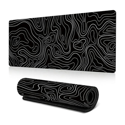 300 x 600 x 2mm Anti-Slip Desk Mouse Pad Abstract Fluid Pattern Mouse Mat