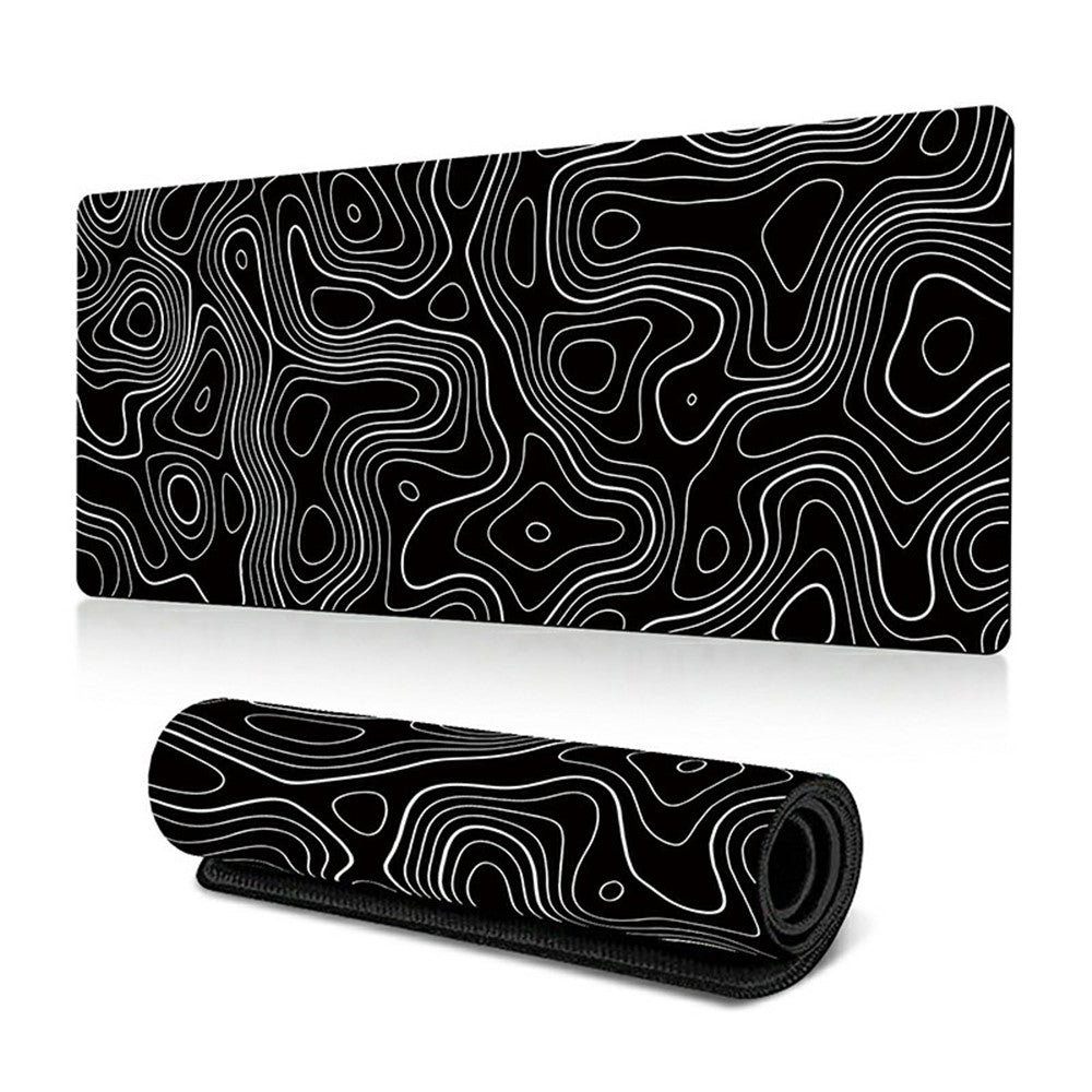 300 x 600 x 2mm Anti-Slip Desk Mouse Pad Abstract Fluid Pattern Mouse Mat