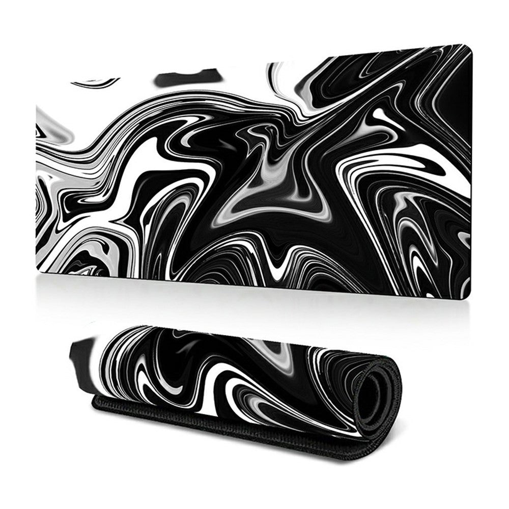 300 x 600 x 2mm Anti-Slip Desk Mouse Pad Abstract Fluid Pattern Mouse Mat