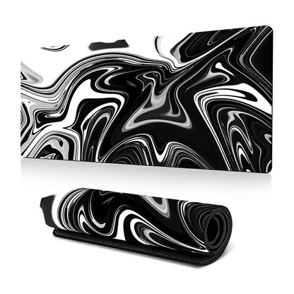 300 x 600 x 2mm Anti-Slip Desk Mouse Pad Abstract Fluid Pattern Mouse Mat