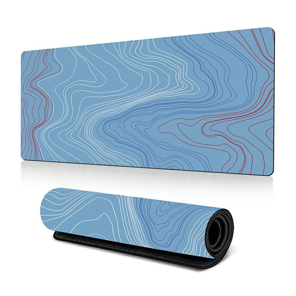 300 x 600 x 2mm Anti-Slip Desk Mouse Pad Abstract Fluid Pattern Mouse Mat