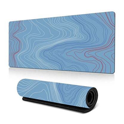 300 x 600 x 2mm Anti-Slip Desk Mouse Pad Abstract Fluid Pattern Mouse Mat