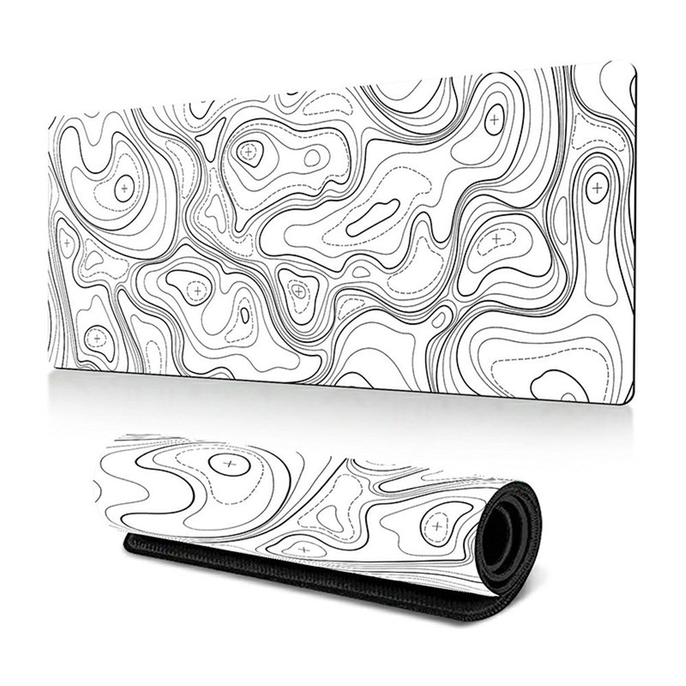 300 x 600 x 3mm Abstract Pattern Rubber Mouse Pad Non-Slip Large Mouse Mat