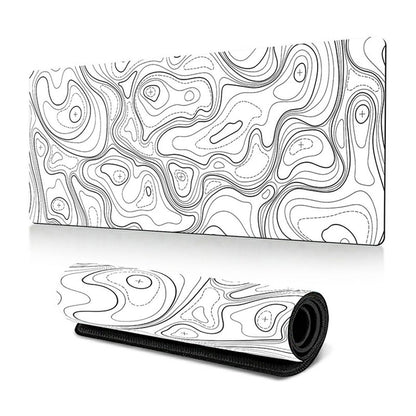 300 x 600 x 3mm Abstract Pattern Rubber Mouse Pad Non-Slip Large Mouse Mat