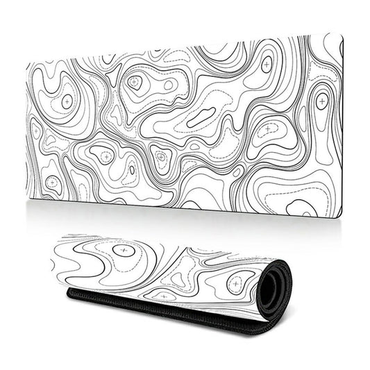 300 x 600 x 3mm Abstract Pattern Rubber Mouse Pad Non-Slip Large Mouse Mat