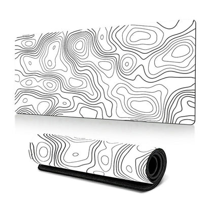 300 x 600 x 3mm Abstract Pattern Rubber Mouse Pad Non-Slip Large Mouse Mat
