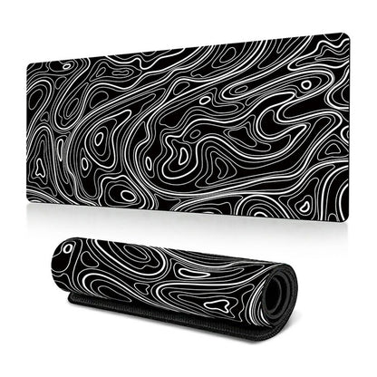 300 x 600 x 3mm Abstract Pattern Rubber Mouse Pad Non-Slip Large Mouse Mat
