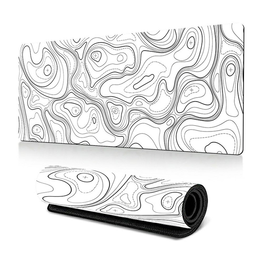 300 x 600 x 3mm Abstract Pattern Rubber Mouse Pad Non-Slip Large Mouse Mat