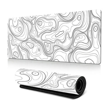 300 x 600 x 3mm Abstract Pattern Rubber Mouse Pad Non-Slip Large Mouse Mat