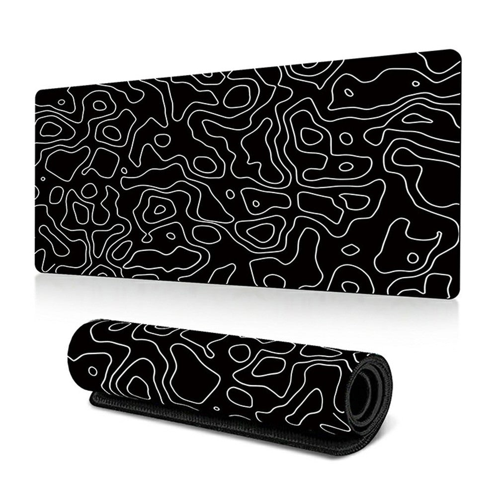 300 x 600 x 3mm Abstract Pattern Rubber Mouse Pad Non-Slip Large Mouse Mat