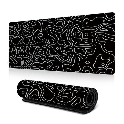 300 x 600 x 3mm Abstract Pattern Rubber Mouse Pad Non-Slip Large Mouse Mat