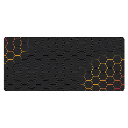 300x700x3mm Honeycomb Pattern Large Mouse Pad Anti-skid Rubber Desktop Mat