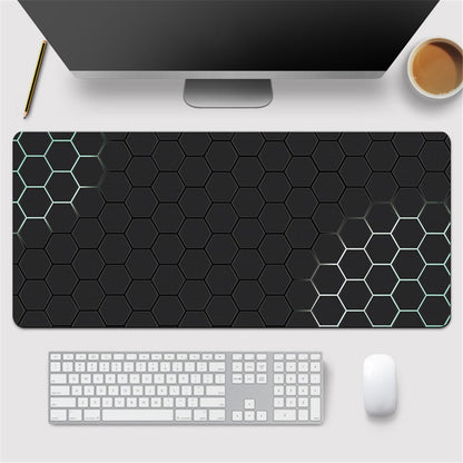 300x800x3mm Honeycomb Pattern Gaming Mouse Pad Rubber Anti-skid Desktop Mat
