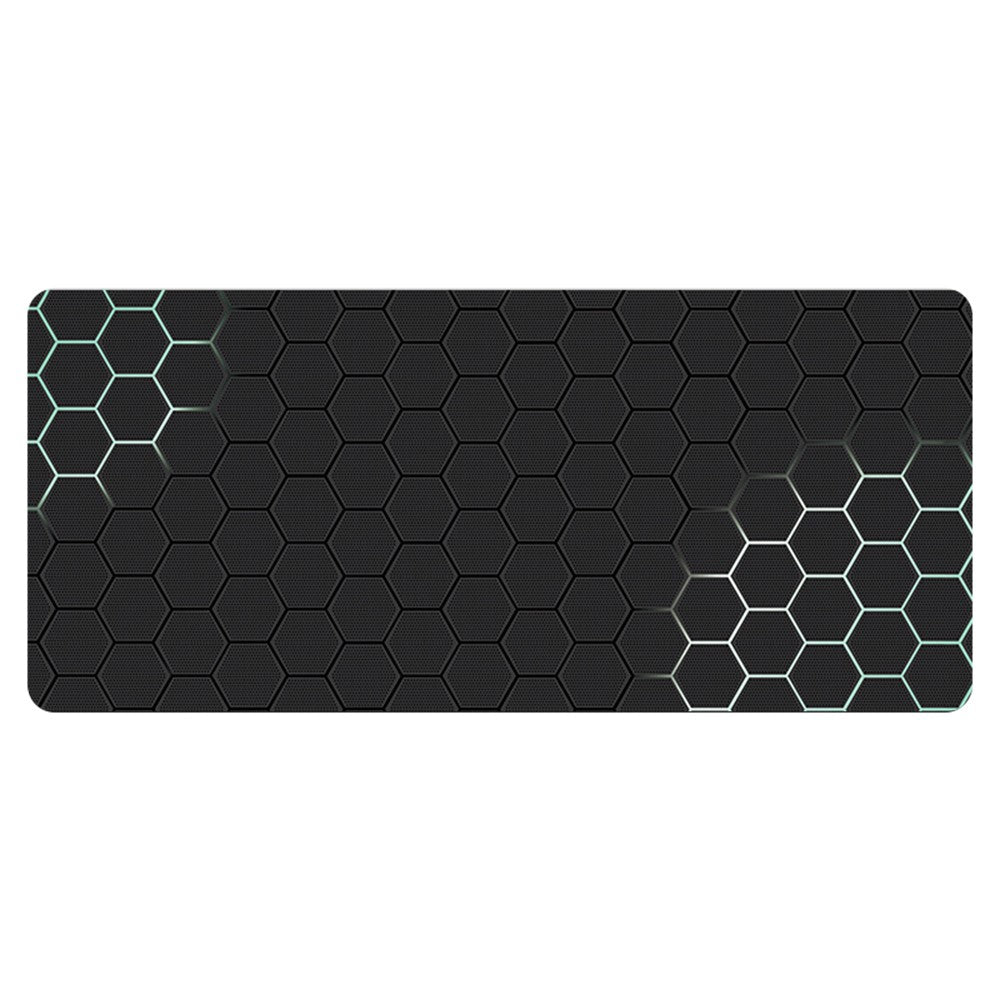400x1000x3mm Anti-slip Rubber Mouse Pad Stylish Honeycomb Pattern Desktop Mat