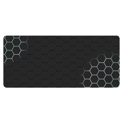 400x1000x3mm Anti-slip Rubber Mouse Pad Stylish Honeycomb Pattern Desktop Mat