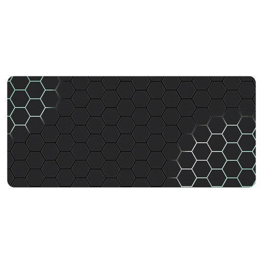 400x1000x3mm Anti-slip Rubber Mouse Pad Stylish Honeycomb Pattern Desktop Mat