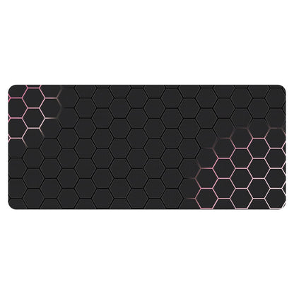 400x1000x3mm Anti-slip Rubber Mouse Pad Stylish Honeycomb Pattern Desktop Mat