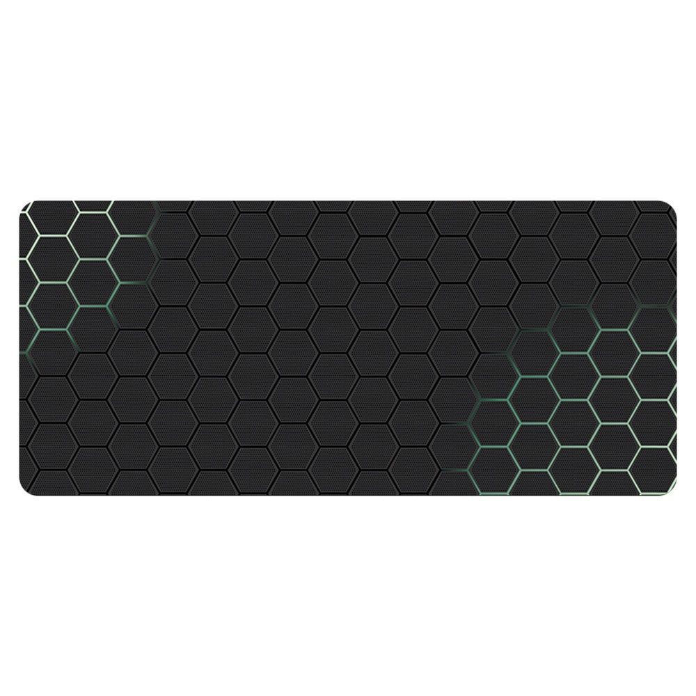 400x1000x3mm Anti-slip Rubber Mouse Pad Stylish Honeycomb Pattern Desktop Mat
