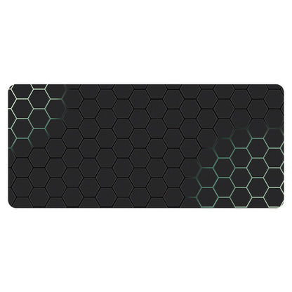 400x1000x3mm Anti-slip Rubber Mouse Pad Stylish Honeycomb Pattern Desktop Mat
