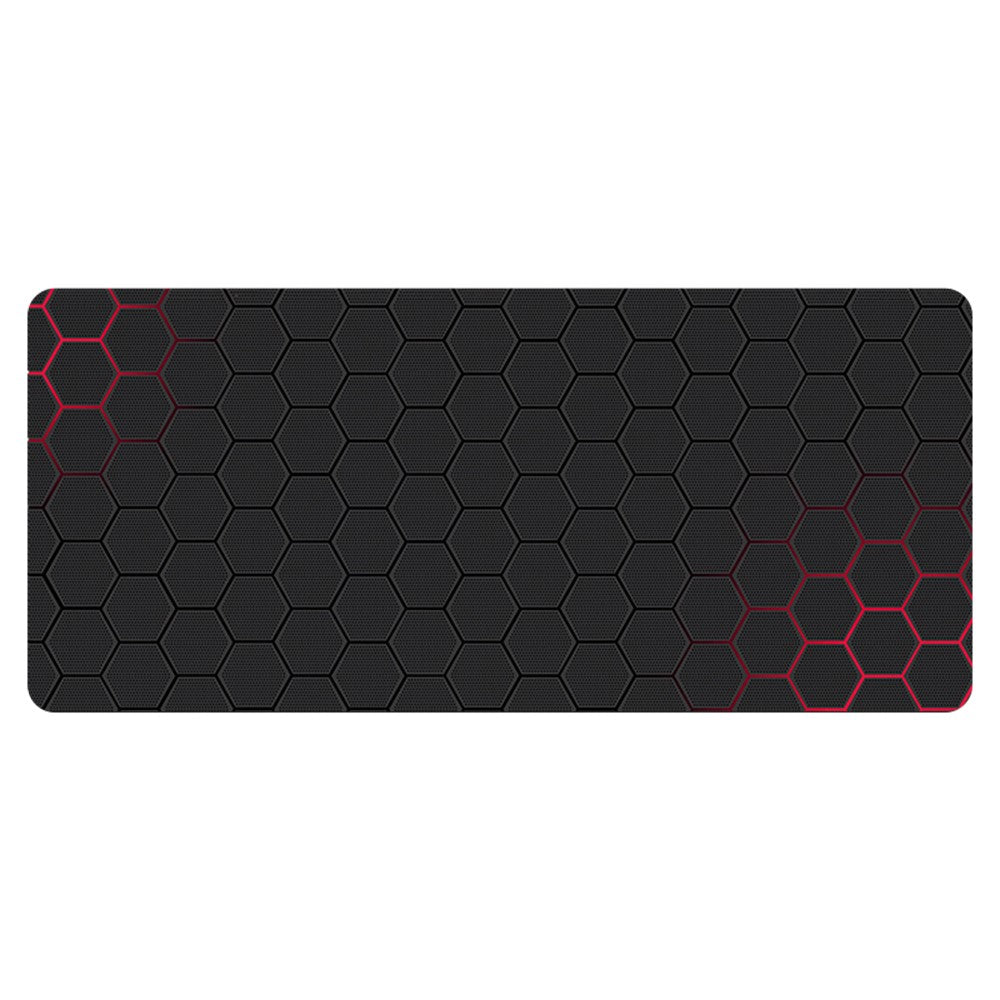 400x1000x3mm Anti-slip Rubber Mouse Pad Stylish Honeycomb Pattern Desktop Mat