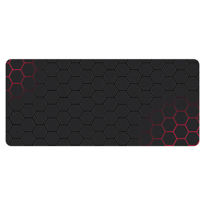 400x1000x3mm Anti-slip Rubber Mouse Pad Stylish Honeycomb Pattern Desktop Mat