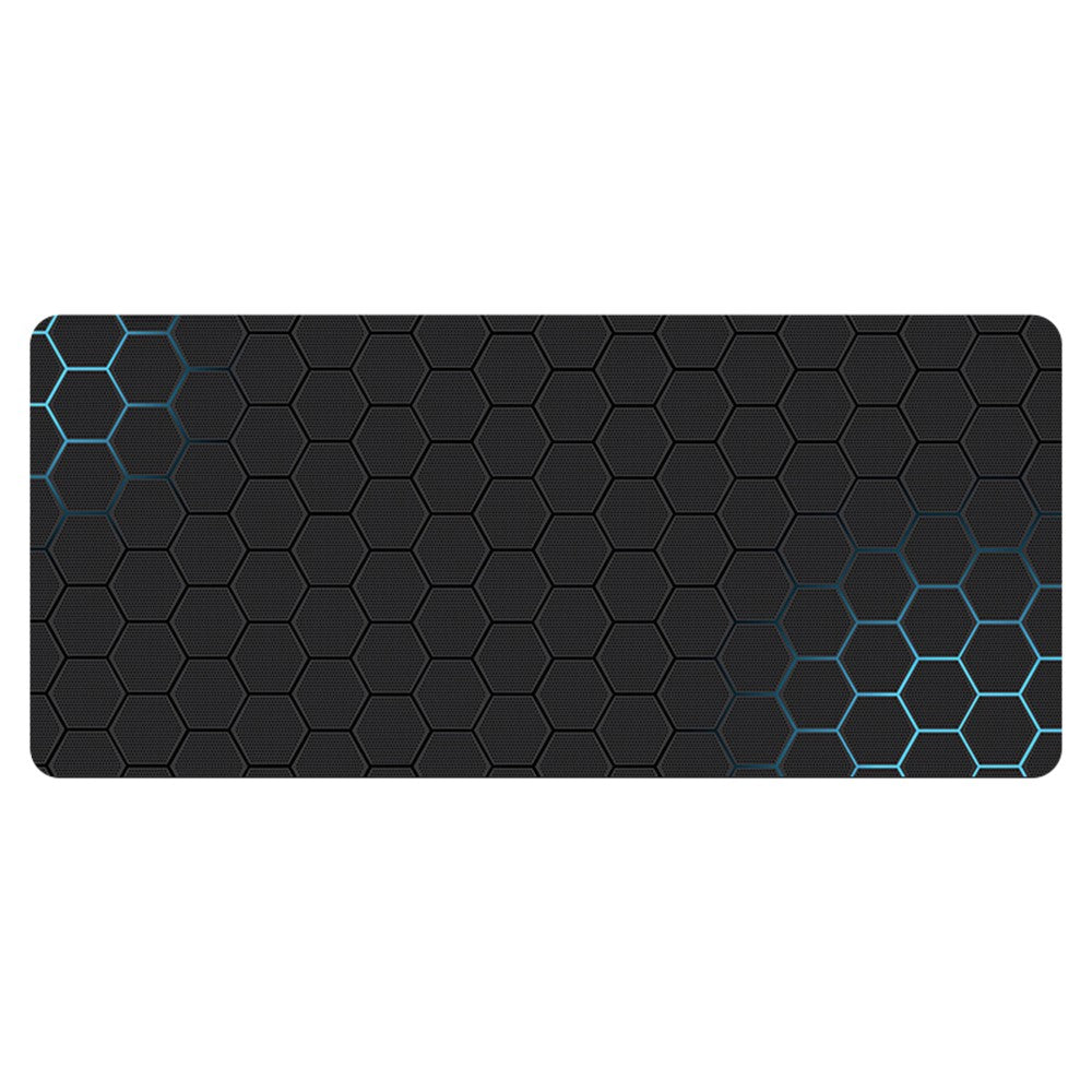 400x1000x3mm Anti-slip Rubber Mouse Pad Stylish Honeycomb Pattern Desktop Mat