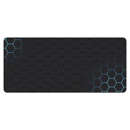400x1000x3mm Anti-slip Rubber Mouse Pad Stylish Honeycomb Pattern Desktop Mat