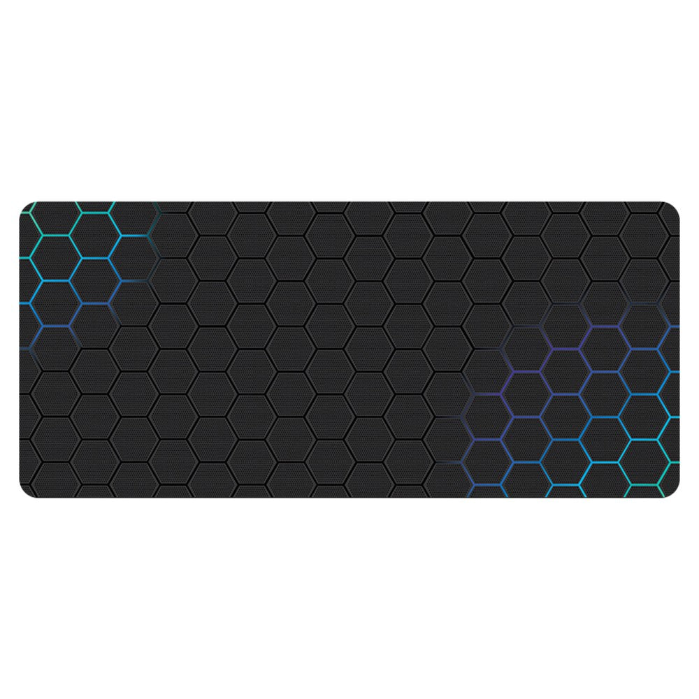 400x1000x3mm Anti-slip Rubber Mouse Pad Stylish Honeycomb Pattern Desktop Mat