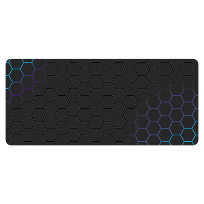 400x1000x3mm Anti-slip Rubber Mouse Pad Stylish Honeycomb Pattern Desktop Mat