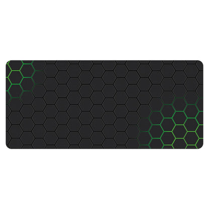 400x1000x3mm Anti-slip Rubber Mouse Pad Stylish Honeycomb Pattern Desktop Mat