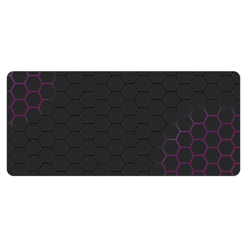400x1000x3mm Anti-slip Rubber Mouse Pad Stylish Honeycomb Pattern Desktop Mat