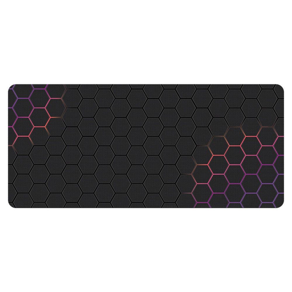 400x1000x3mm Anti-slip Rubber Mouse Pad Stylish Honeycomb Pattern Desktop Mat
