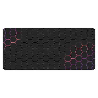400x1000x3mm Anti-slip Rubber Mouse Pad Stylish Honeycomb Pattern Desktop Mat