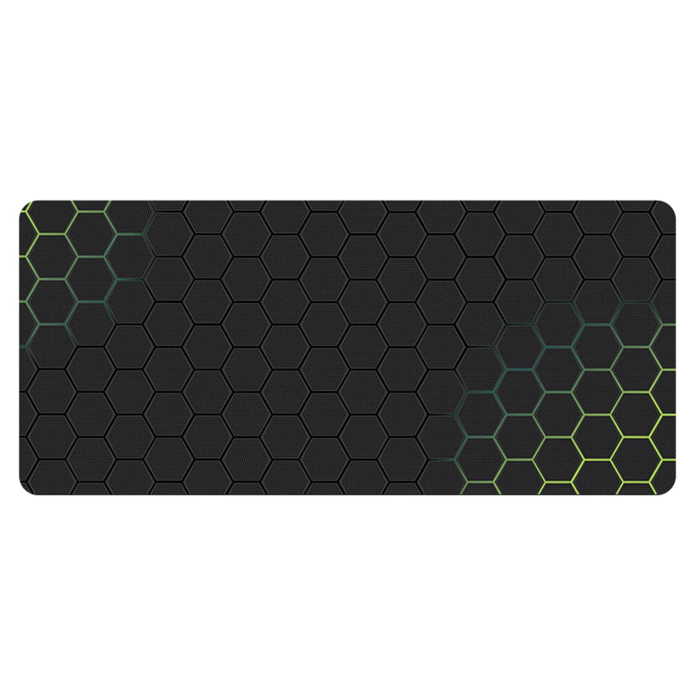 400x1000x3mm Anti-slip Rubber Mouse Pad Stylish Honeycomb Pattern Desktop Mat