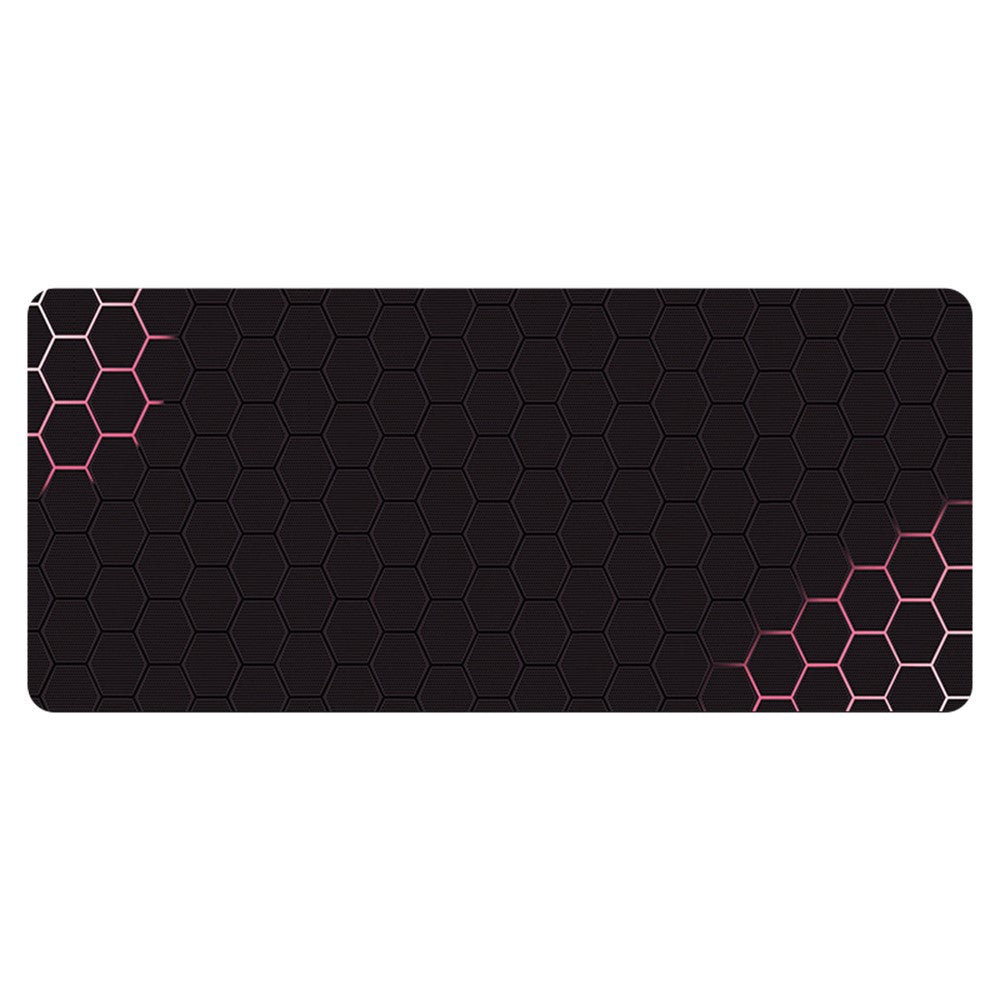 400x1000x3mm Anti-slip Rubber Mouse Pad Stylish Honeycomb Pattern Desktop Mat