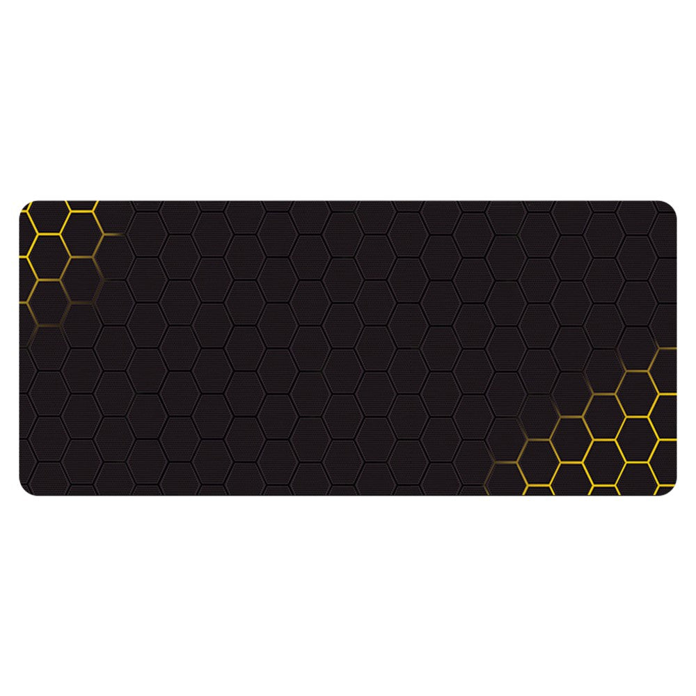 400x1000x3mm Anti-slip Rubber Mouse Pad Stylish Honeycomb Pattern Desktop Mat