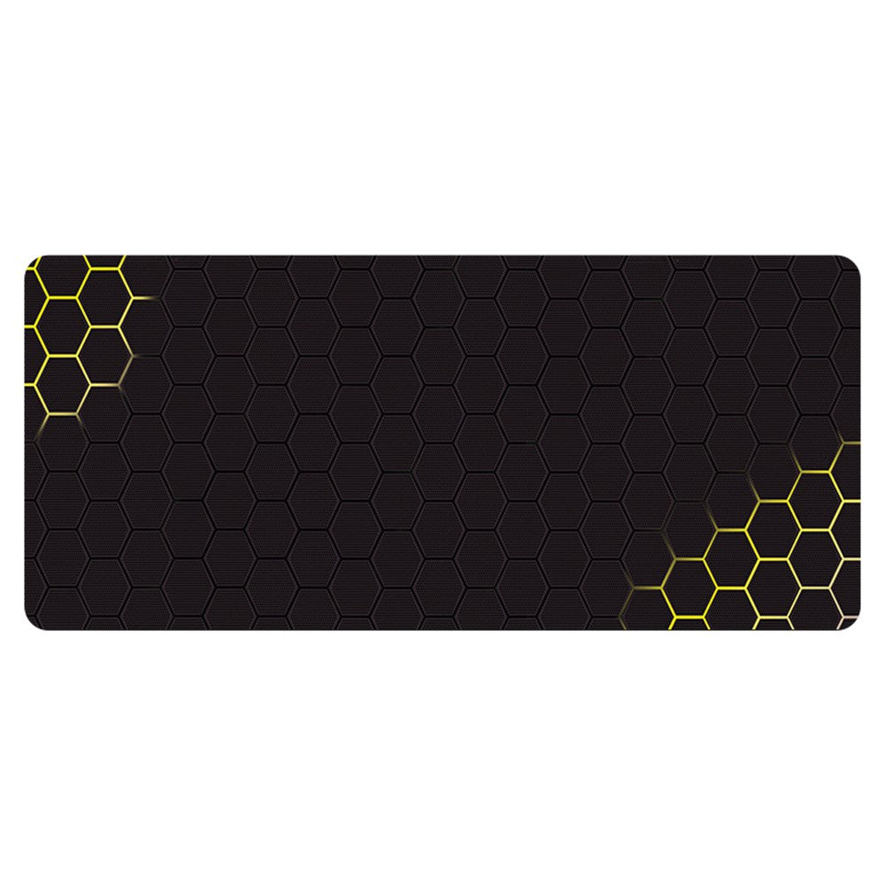 400x1000x3mm Anti-slip Rubber Mouse Pad Stylish Honeycomb Pattern Desktop Mat