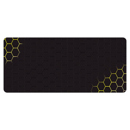 400x1000x3mm Anti-slip Rubber Mouse Pad Stylish Honeycomb Pattern Desktop Mat