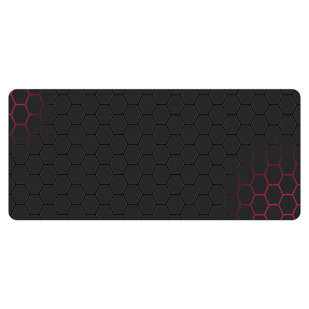 400x1000x3mm Anti-slip Rubber Mouse Pad Stylish Honeycomb Pattern Desktop Mat