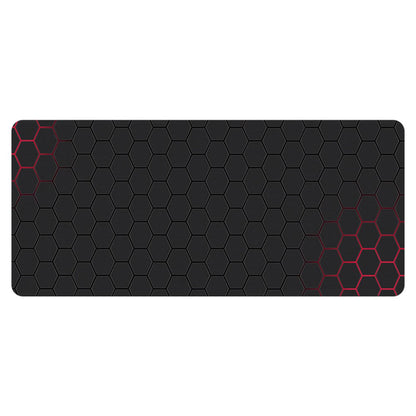 400x1000x3mm Anti-slip Rubber Mouse Pad Stylish Honeycomb Pattern Desktop Mat