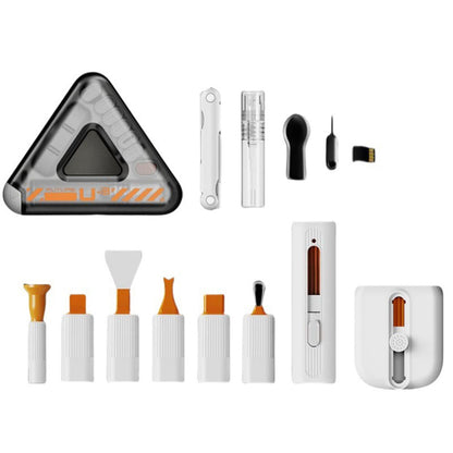 Q6C Multi-Functional Cell Phone Cleaning Brush Set for Laptops, Cameras, Bluetooth-compatible Earbuds, and Keyboards