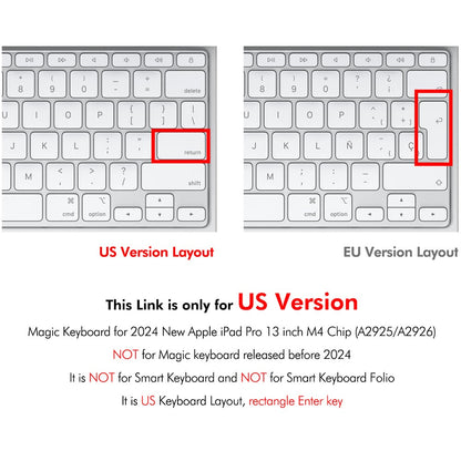 ENKAY iPad Pro 13 (2025) / 13 (2024)  Magic Keyboard Cover Soft TPU Protective Film