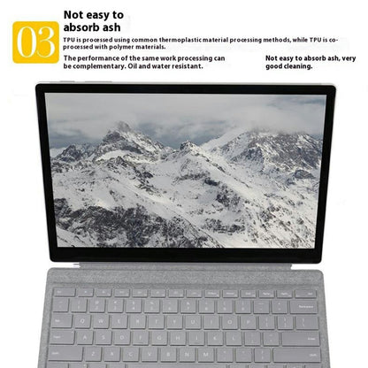 For Microsoft Surface Laptop 7 13.8-inch Keyboard Cover Anti Dust Waterproof Invisible Clear TPU Protection Film