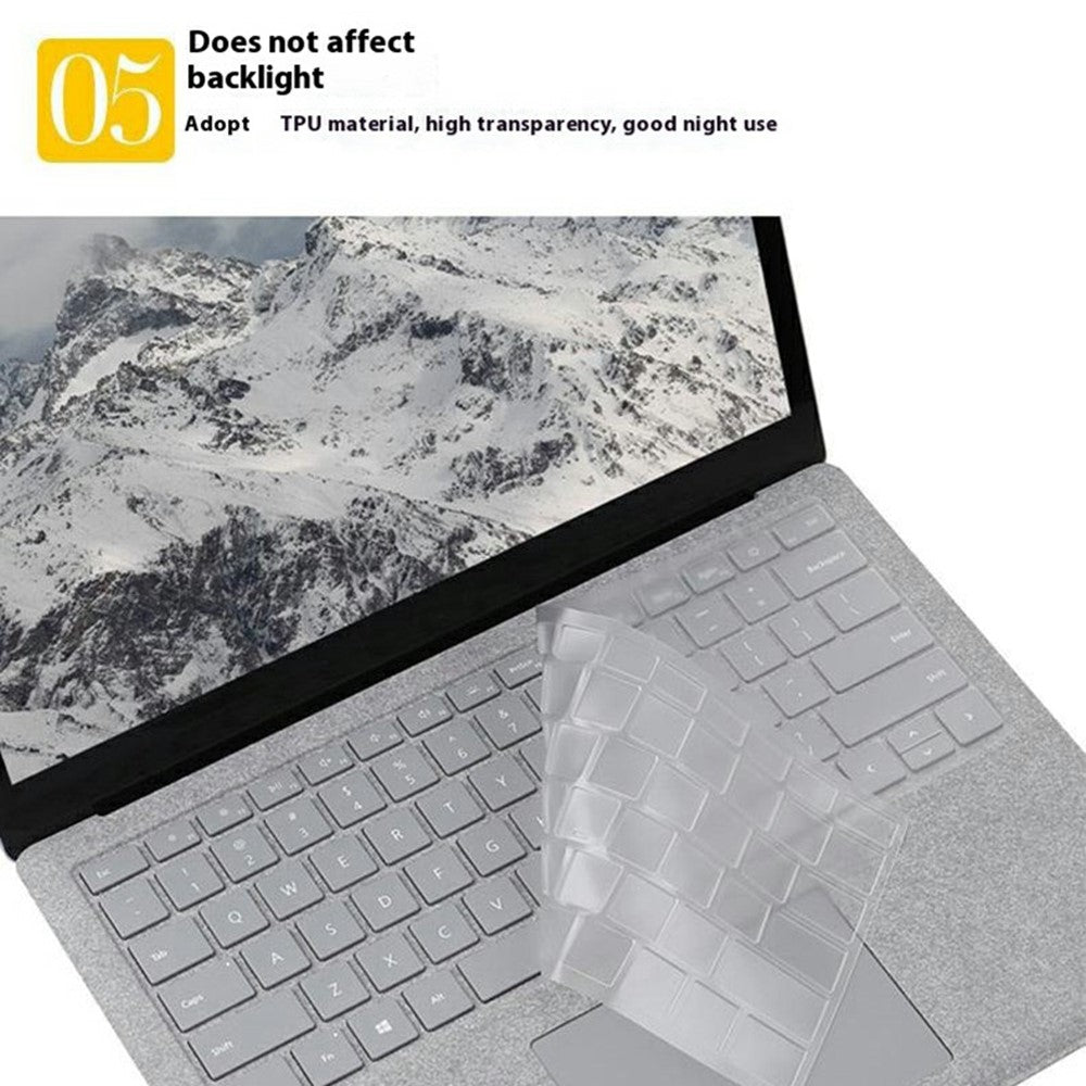For Microsoft Surface Laptop 7 13.8-inch Keyboard Cover Anti Dust Waterproof Invisible Clear TPU Protection Film
